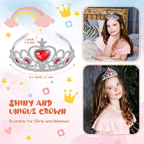 30 Pcs Princess Crown Set Tiaras for Girls Plastic Tiaras Bulk Dress up Costume Party Favors Accessories Kid Birthday