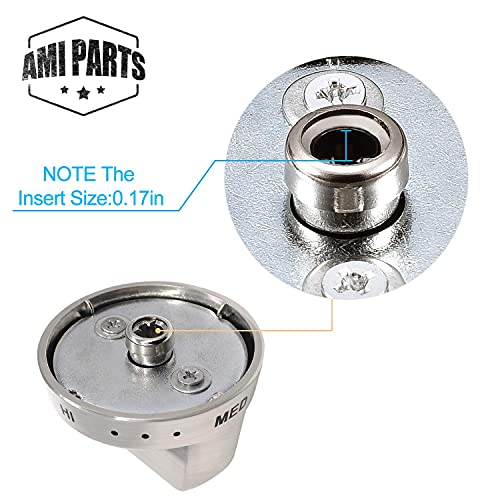 AMI PARTS DG64-00473A Gas Stove Knobs Compatible with Samsung Stove Knobs Replacement NX58F5700WS NX58K7850SS NX58H5600SS ...