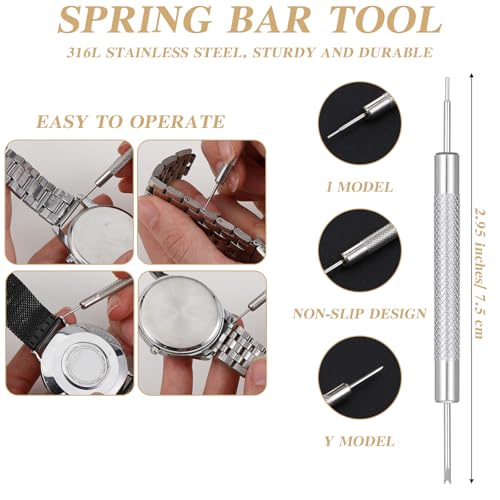 Watch Link Removal Kit, Pin Remover for Sizing Strap, Watch Band Tool for Watches Repair, Bracelet Adjustment, Replacement...