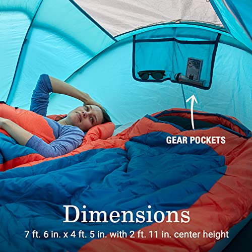 Coleman Pop-Up Instant Tent Sets Up in 10 Seconds, Portable & Lightweight 2/4 Person Weatherproof Camping Tent with Adjust...