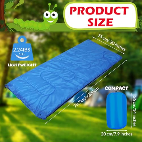 Mixweer 20 Pack Camping Sleeping Bulk 4 Season Cold Weather Sleeping Bag Waterproof Lightweight Compact Sleeping Bag for B...