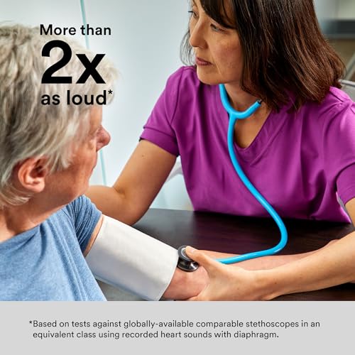 3M Littmann Classic III Monitoring Stethoscope, 5633, More Than 2X as Loud, Weighs Less, Stainless Steel Chestpiece, 27" Pearl Pink Tube