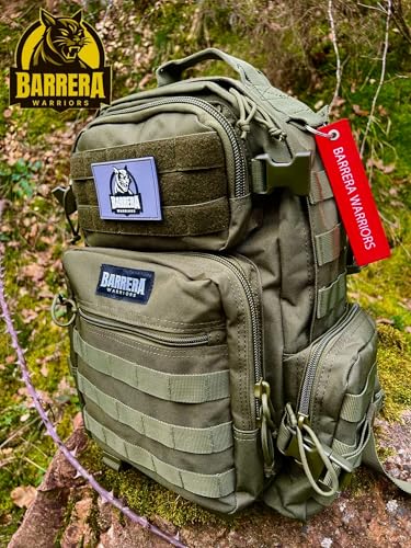 BARRERA warriors 25L Tactical Backpack, Military MOLLE Backpack for Daily Carry, Travel, Hiking, Camping & Outdoor Use (Ar...