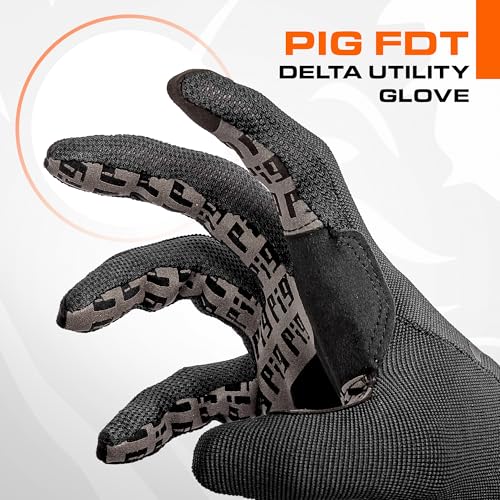PIG Delta Utility Tactical Gloves, Touchscreen Compatible, High Dexterity, for Shooting, 1 Pair
