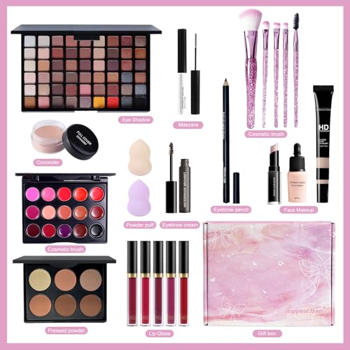 Makeup Set Full Kit for Girls Teens Women,makeup kit for teens,Beginner Make up Sets,Christmas Makeup Gift Set,makeup kits...