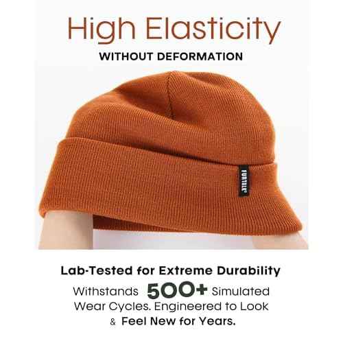 FURTALK Beanie Hat for Men Women Winter Hats for Women Men Soft Warm Unisex Cuffed Beanie Knitted Skull Cap
