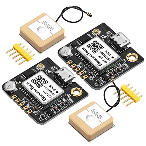 2Pack GPS Module,Navigation Satellite Positioning NEO-6M,Arduino GPS, Drone Microcontroller, GPS Receiver Compatible with ...