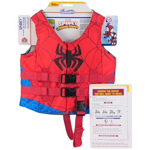 SwimWays Marvel Swim Trainer Life Jacket, US Coast Guard Approved Life Vest Kids Swim Vest, Pool Floats & Life Jackets for...