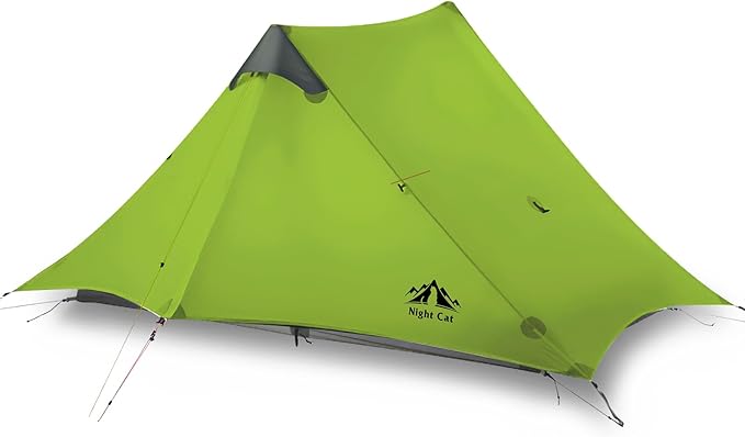 Night Cat Ultralight Tent 1 Person for Professional Backpacker Hiker 2 LBS Only Lanshan Backpacking Bivvy Ground Tent Heav...