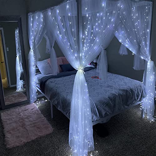 Honche Led Curtain String Lights with Remote for Bedroom Wedding Party Festive Season Propose Marriage Window Christmas De...