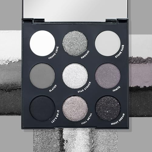 ColourPop Blowin' Smoke Eyeshadow Palette - Silver & Smokey Eye Eyeshadow Palette with Metallic & Matte Finishes - High-Pi...