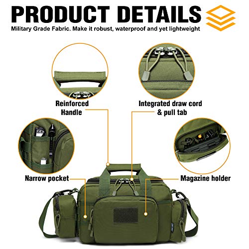 DBTAC Range Bag Small + Tactical Backpack Molle Bag (Green)