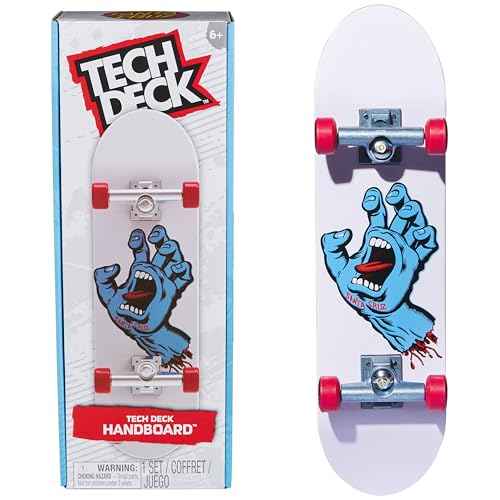 TECH DECK, Santa Cruz Handboard; Authentic Mini Skateboards, Kids Toys for Boys & Girls, Ages 6 and up (Hands Use Only)