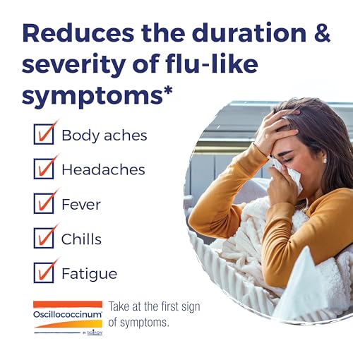 Boiron Oscillococcinum for Relief from Flu-Like Symptoms of Body Aches, Headache, Fever, Chills, and Fatigue - 30 Doses