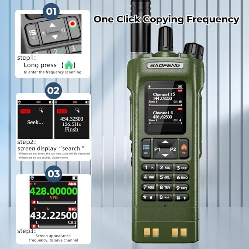 BAOFENG DM32 DM-32UV DMR Radio | Walkie Talkies Long Range | Digital Two-Way Radio | 10W High Power Ham Radio with GPS Pos...