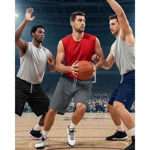 NY Threads 3 Pack Men's Athletic Shorts Quick Dry Lightweight Workout Running Gym Shorts with Pockets