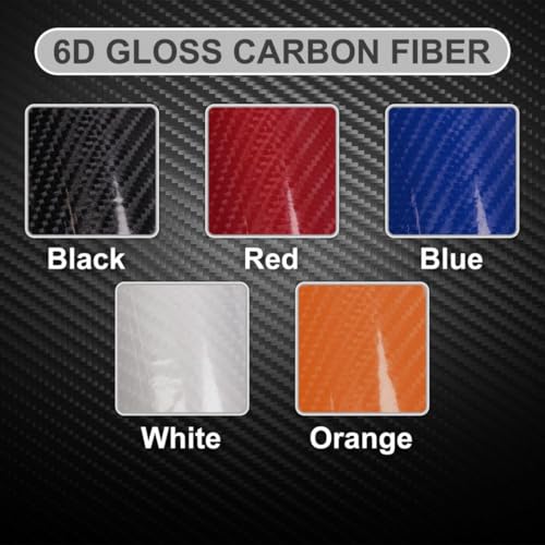 Lypumso 6D Carbon Fiber Vinyl Wrap Roll, Glossy Car Wrap Film Featuring Bubble Free Air Release Technology, Car Moto DIY I...