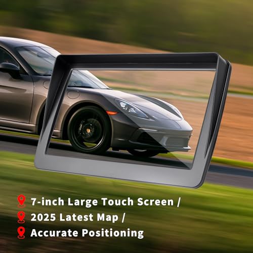 GPS Navigation for Car,7 inch GPS Navigation System,GPS Navigator 2025 Maps Updates- for Car Truck RV,Speed & Red Light Wa...