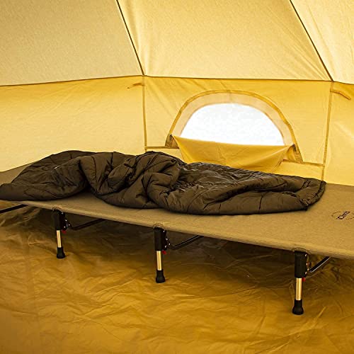 iClimb 1 Super Easy Assemble Folding Cot and 1 3M Thinsulate Warm Blanket Bundle, Ultralight and Compact for Single Adult ...