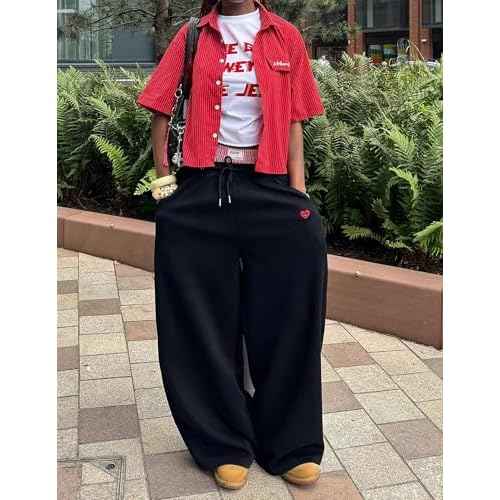 Aelfric Eden Super Baggy Barrel Sweatpants Casual Wide Leg Pants Elastic Waist Lantern Trouser Unisex