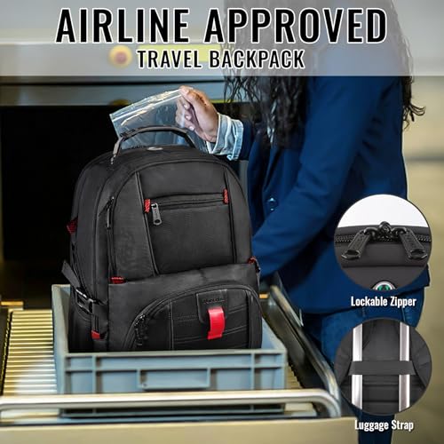 YOREPEK Large Backpack for Men, Extra Large Laptop Backpacks for Men Women, Water Resistant Travel Backpack Airline Approv...