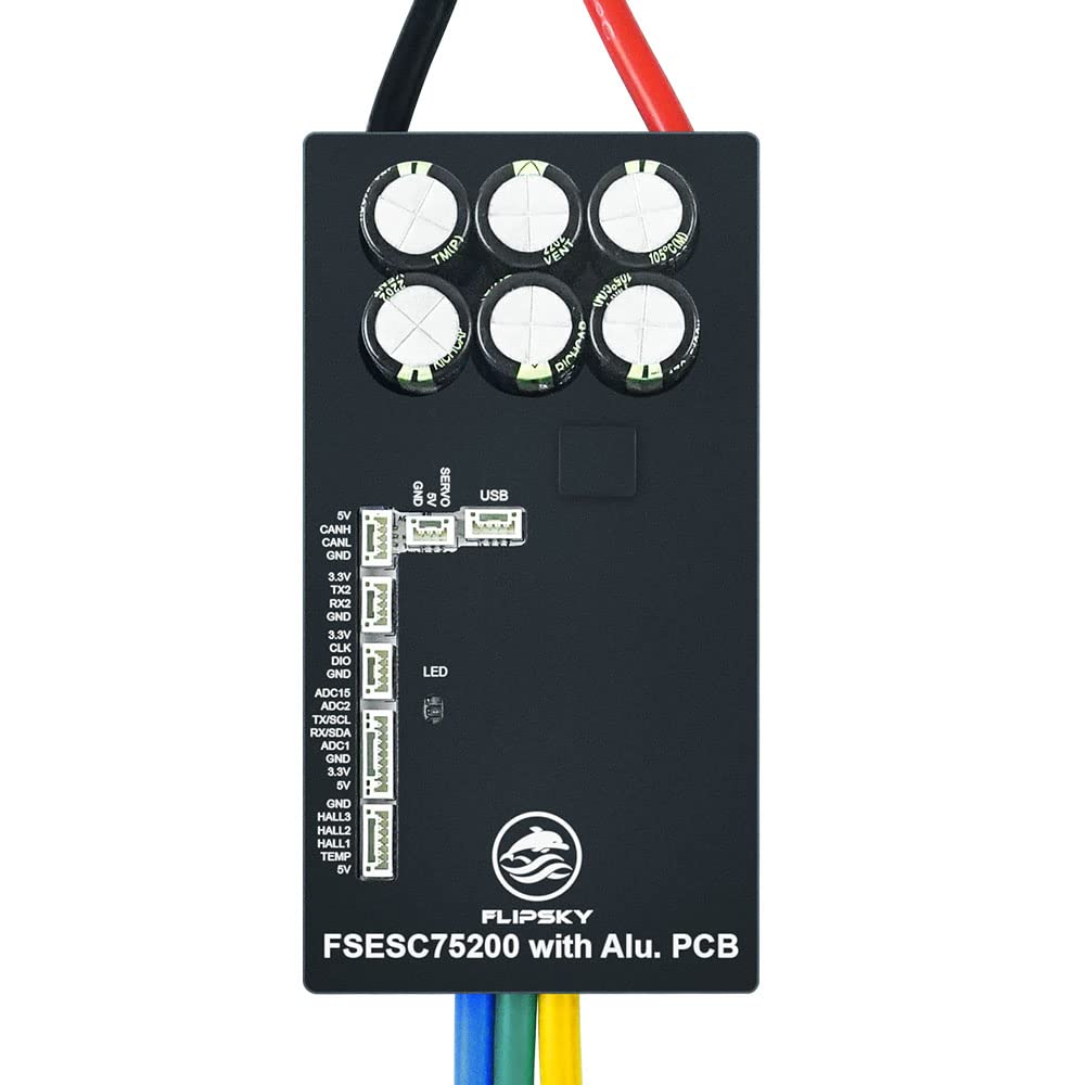 FLIPSKY 75200 FOC 84V High Current Single ESC with Aluminum PCB for Electric Skateboard/Scooter/Ebike Speed Controller