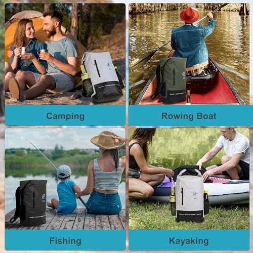UPWELL Waterproof Dry Bag 30L Boating Backpack for Travel Hiking Camping Bags for Kayaking Hiking Waterproof Bags Swimming...