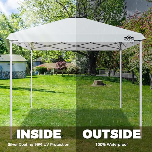 10x10ft Replacement Canopy Top with Air Vent, Waterproof & UV Protection Canopy Tent Top Cover for Straight Leg Canopy Fra...