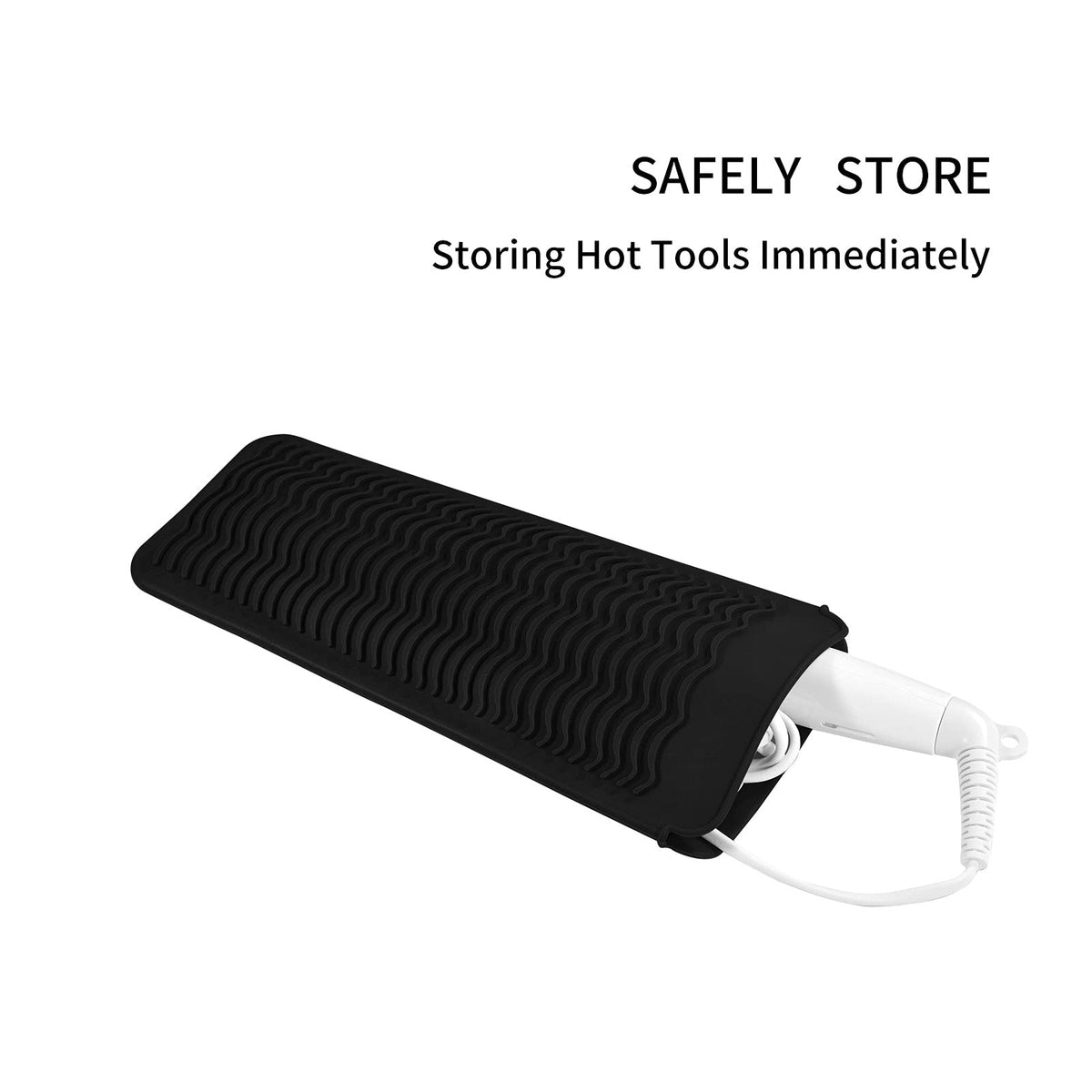 EIOKIT Heat Resistant Travel Mat Pouch for Hair Straighteners,Crimping Irons,Curling Wands,Flat Irons and Styling Tools