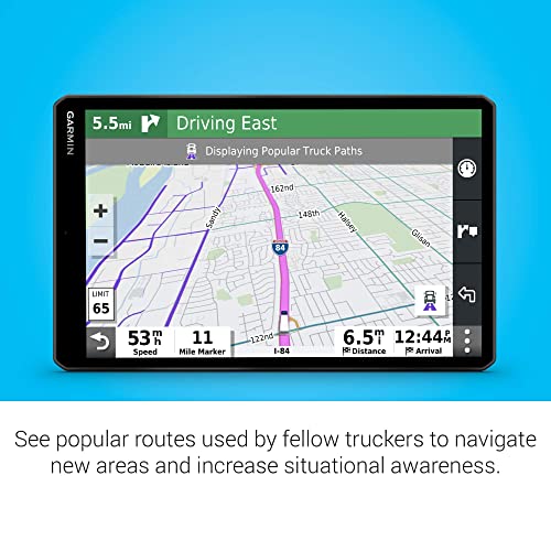 Garmin dēzl OTR1000 (Renewed), 10-inch GPS Truck Navigator, Easy-to-read Touchscreen Display, Custom Truck Routing and Loa...