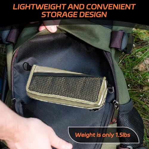 Mejora Portable Pocket Camping Chair,Ultralight Foldable Camp Stool with Compact Carry Bag, Heavy-Duty 220LBS Capacity for...