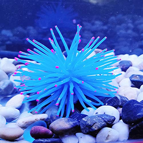 Luminous Decoration, Safe Durable Silicone for Fish Tanks, Suitable for Freshwater and Saltwater (Blue)