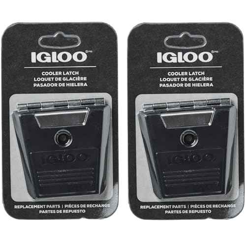Igloo Cooler Hybrid Stainless/Plastic Latch Post & Screws, 2-Pack, Black