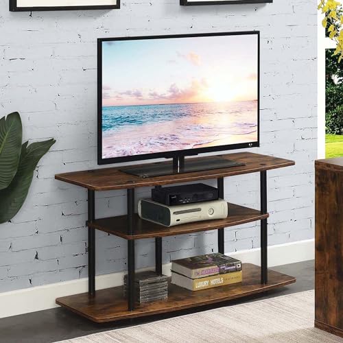 Convenience Concepts Designs2Go No Tools 3-Tier Wide TV Stand 42" - Entertainment Center for TVs up to 46 Inches, Modern T...