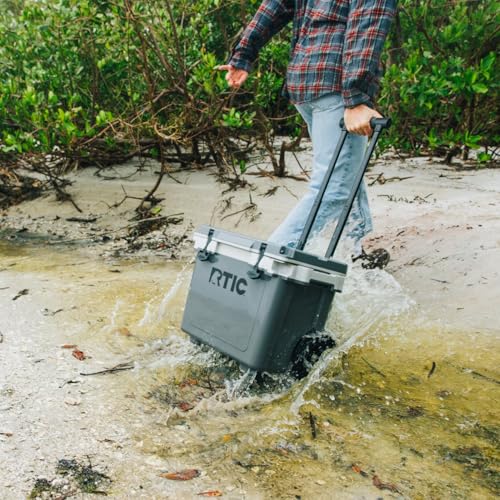 RTIC 22 QT Ultra-Light Wheeled Cooler with Handle, Hard Insulated Portable Ice Chest Box for Beach, Drink, Beverage, Campi...