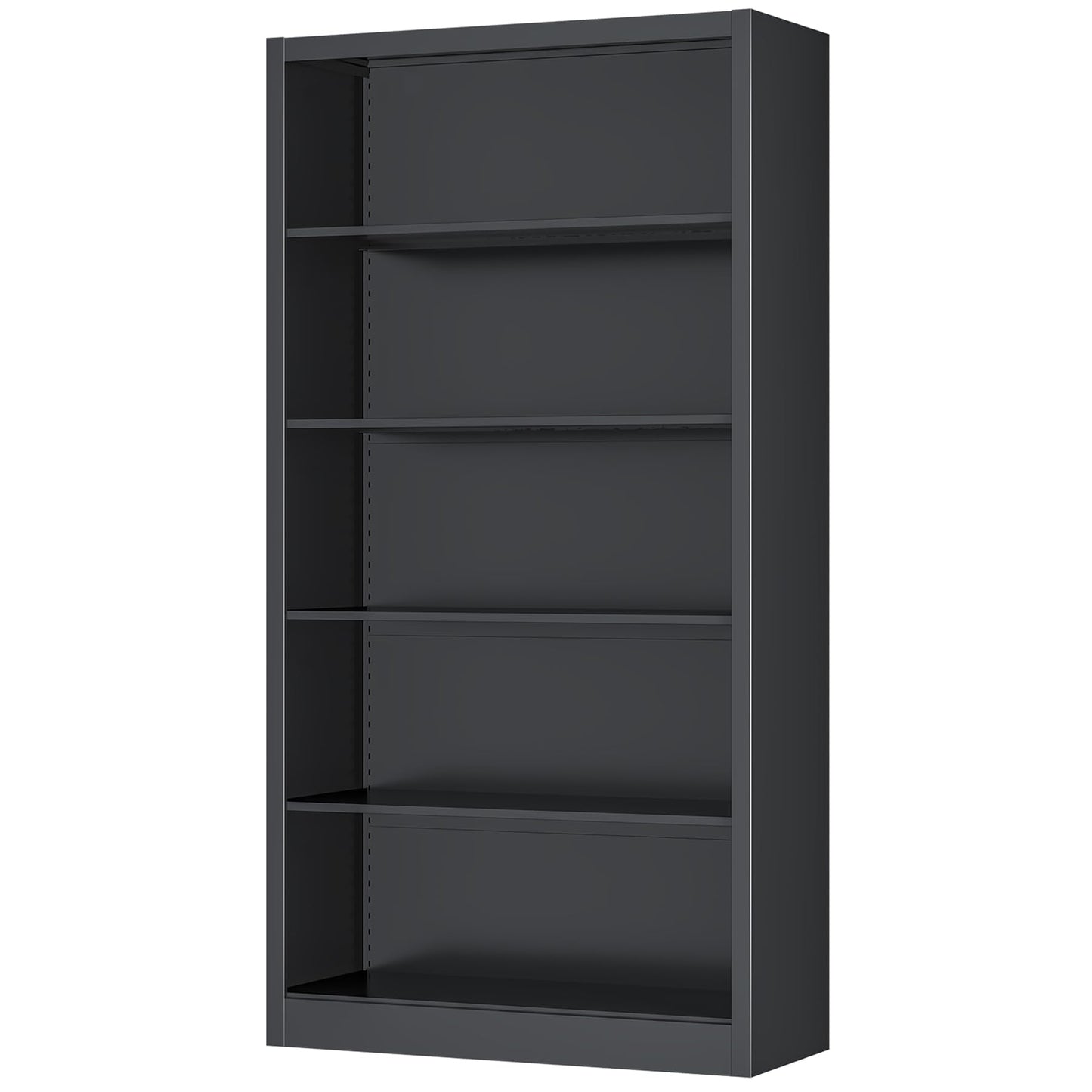 ZONLESON Shoe Cabinet,5 Tiers Heavy Duty Metal Freestanding Shoe Rack,55" Tall Shoe Rack with Open Storage Shelf for Entryway,Living Room,Garage (Black, 5 Tier-55 H*27.6" W*11.8" D)