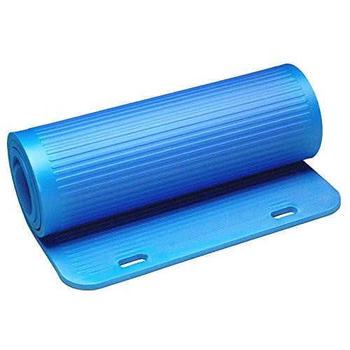 THERABAND Exercise Mat, High Density Professional Floor Mat, Extra Thick, Heavy Duty, Waterproof & Washable Mat for Yoga or Rehab, 75 Inch Long, 2 Foot Wide X .6 Inch Thick, Blue