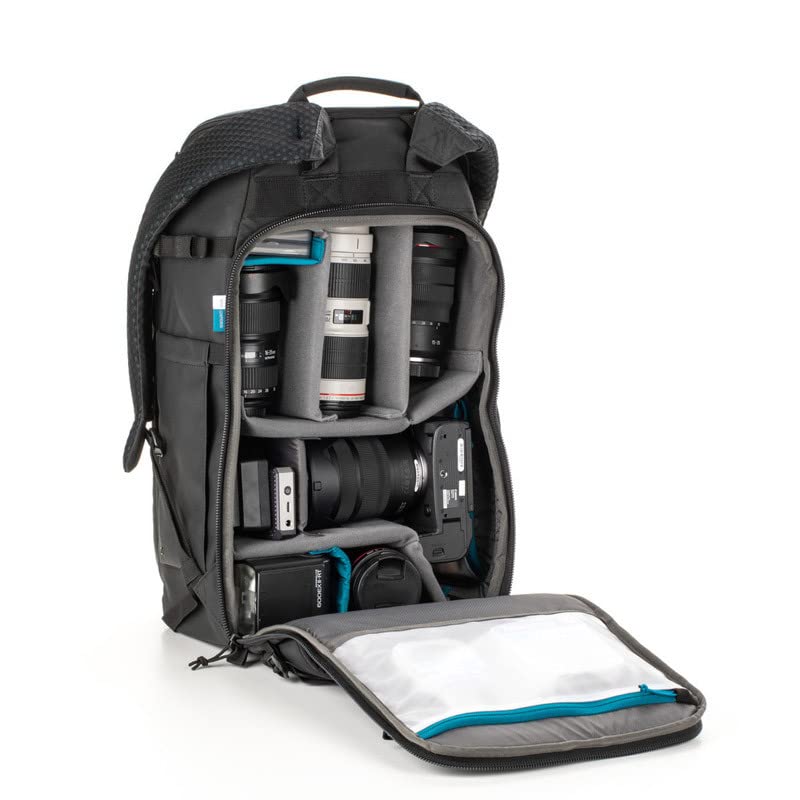 Tenba Axis v2 24L Camera Backpack for DSLR and Mirrorless Cameras and Lenses Plus a 16-inch Laptop – Black (637-756)