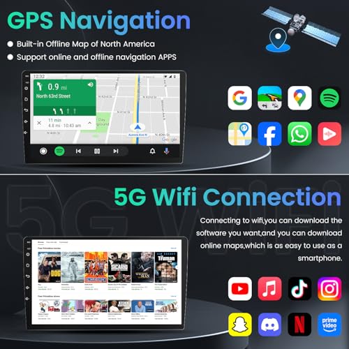4G RAM+64G ROM Car Radio for Nissan Altima 2007-2012: Upgrade 9Inch 1280*800P IPS Touch Screen Wireless CarPlay & Android ...