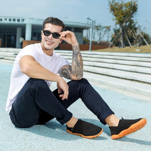 MCRONJI Barefoot Water Shoes, Minimalist Running Sneakers, Beach Outdoor Shoes, Men and Women