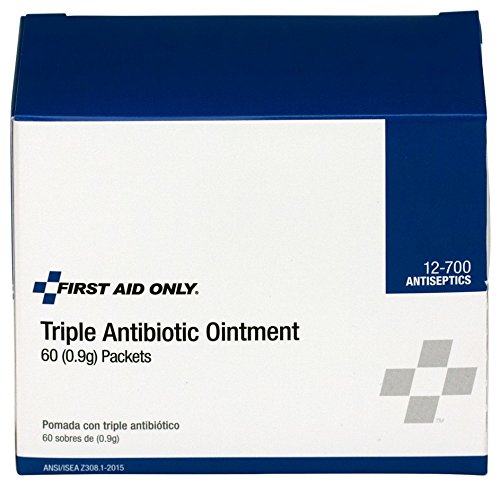 First Aid Only 12-700 Triple Antibiotic Ointment Packets, 60 Count