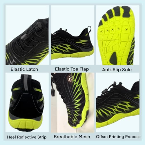 Hike Barefoot Shoes for Women Men with Wide Toe Box, Healthy & Non-Slip Breathable Barefoot Water Shoes Beach Pool Aqua Sw...