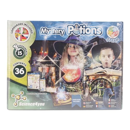 Science4you Magic Potions - Potion Making Kit for Children, Create & Mix your own Magic Potions - Magic Cauldron Toy for Kids Age 7 8 9 10 11 12+ Magic Toy & Crafts Set, Original Gift for Boys & Girls