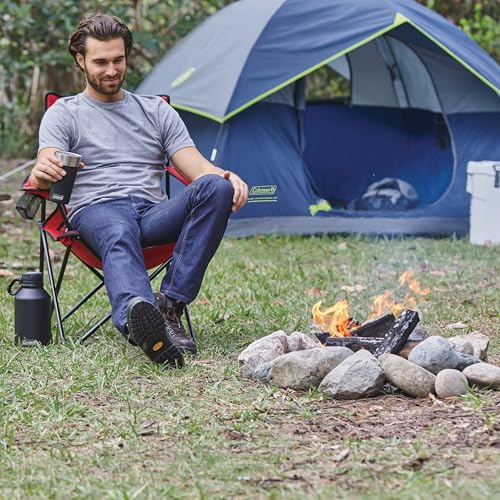 Coleman Sundome Camping Tent with Rainfly, 2/3/4/6 Person Tent Sets Up in 10 Mins, Weatherproof Shelter for Camping, Festi...