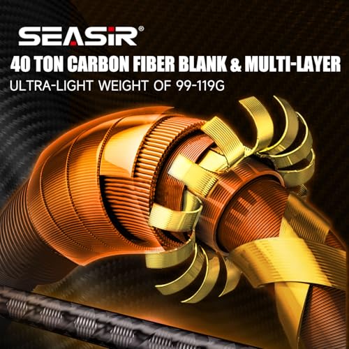 SEASIR CastX BFS Fishing Rod, Spinning Rod Casting Rod Medium Light/Heavy, 2 Piece Baitcasting Rod, Saltwater Freshwater B...