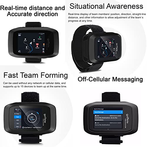 2 Packs GPS Handheld for Hiking Real Time Group Outdoor Exploring Tracking Communication Device Gotele Xquad 03 Off Grid T...