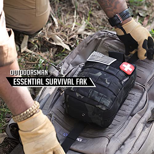 EVERLIT 250 Pieces Survival First Aid Kit IFAK EMT Molle Pouch Survival Kit Outdoor Gear Emergency Kits Trauma Bag for Cam...