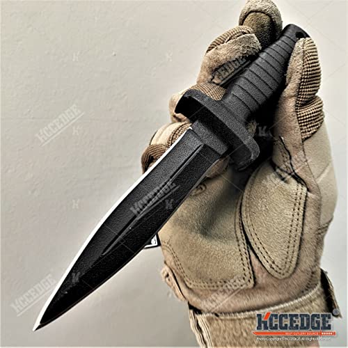 Tactical Knife Hunting Knife Survival Knife 7" Spear Point Blade w/ Fire Starter In Pressure Retention Sheath Fixed Blade ...