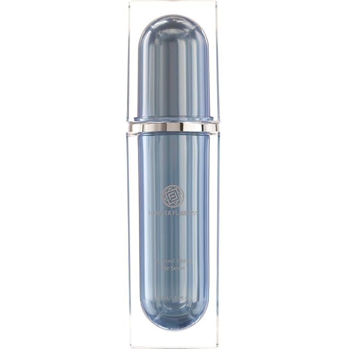 Forever Flawless Diamond Infused Eye Serum. Blue Diamond Eye Serum Formulated to Diminish Puffiness, Bags, Dark Circles, Wrinkles, and Fine-Lines around the Eyes.