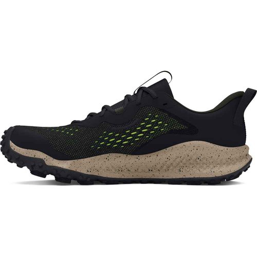 Under Armour Men's Charged Maven Trail, (004) Black/Baroque Green/Morph Green, 8, US